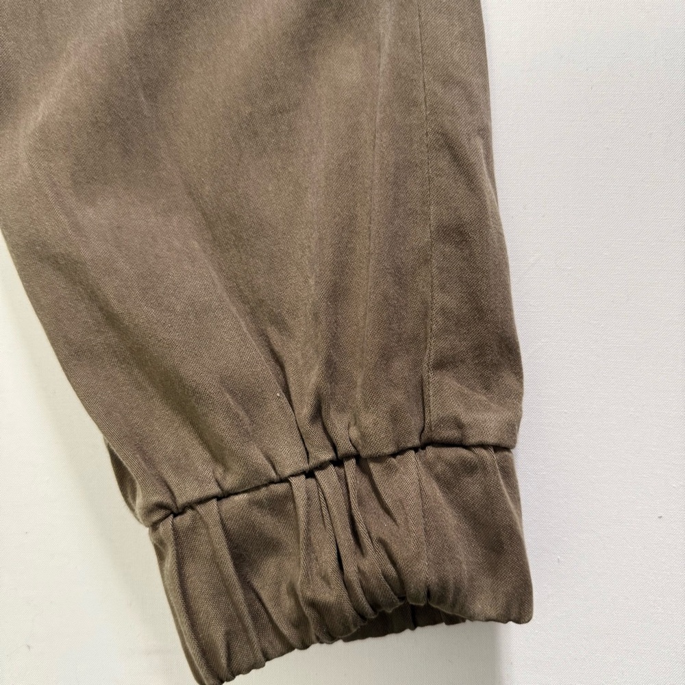 Olive Green Cloth & Stone Tencel Cotton Blend Jogger Pants Size S Small - Picture 7 of 11